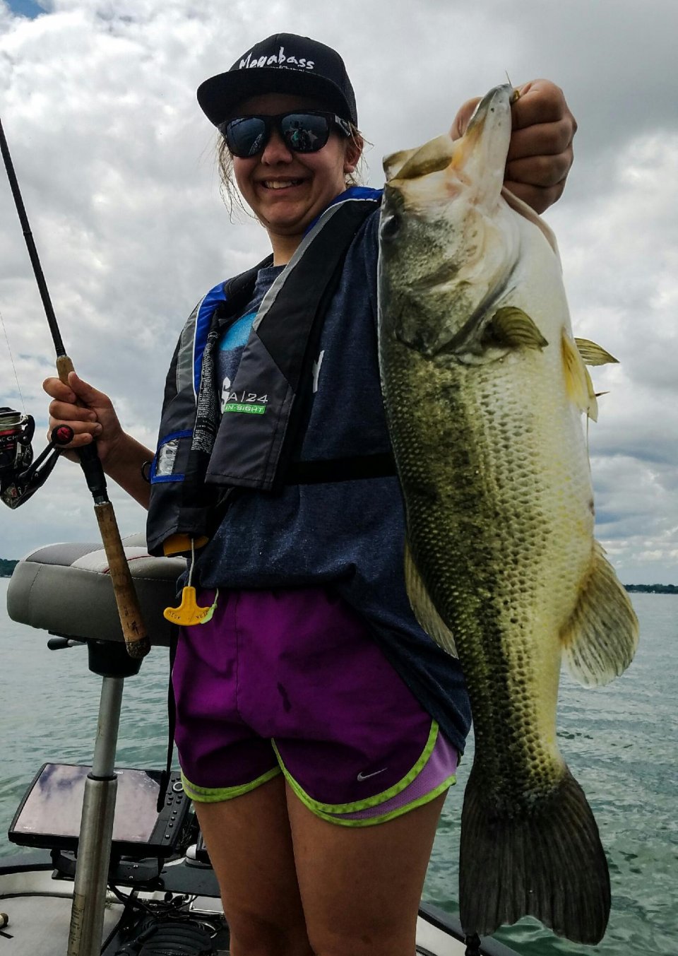 13 year old Lauren Bentz's catch Saturday on Cayuga lake near Aurora. Photo by Laura Bentz 